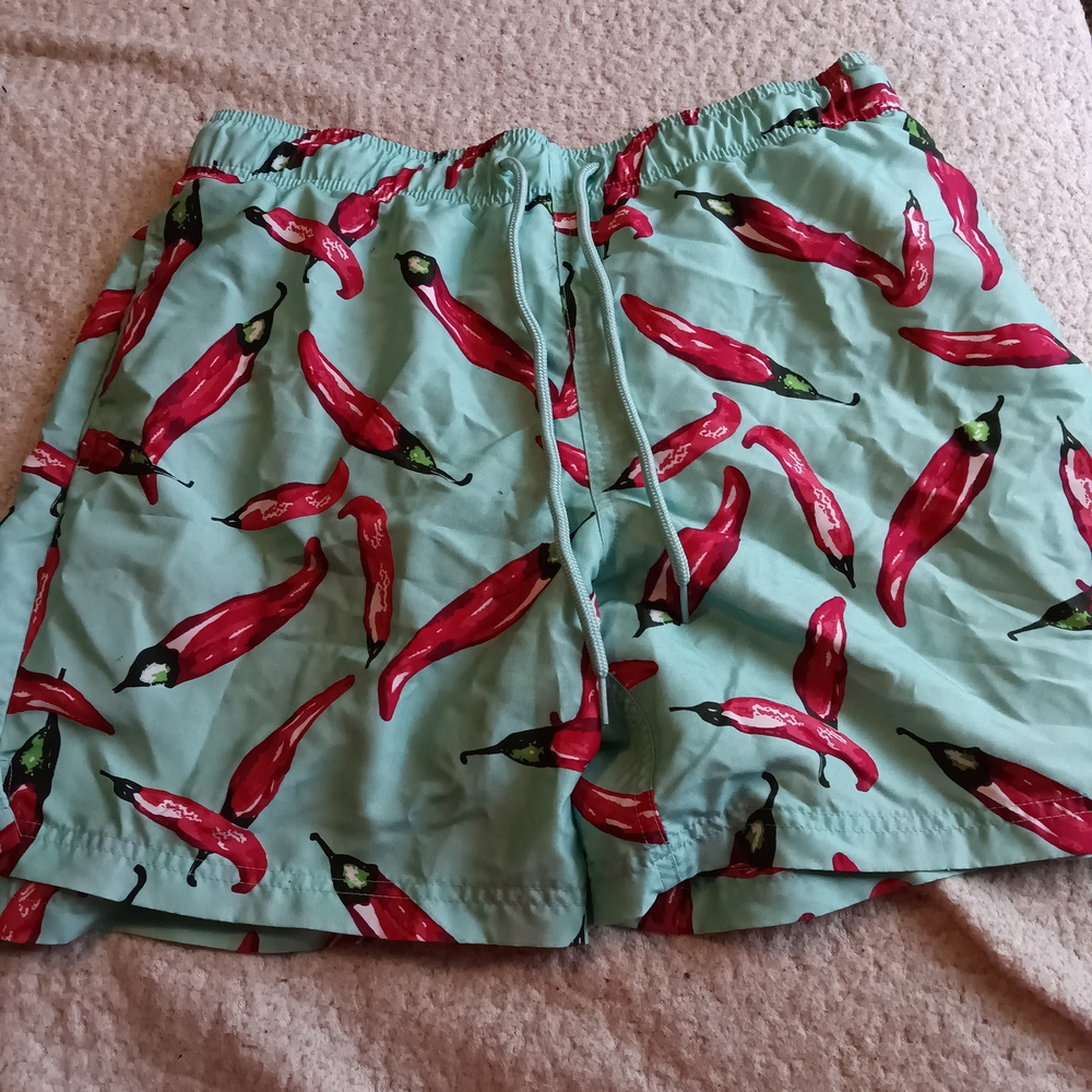Chili Pepper Print Men's Shorts